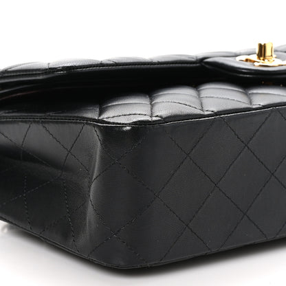 Chanel Lambskin Quilted Medium Double Flap Black 9 of 11