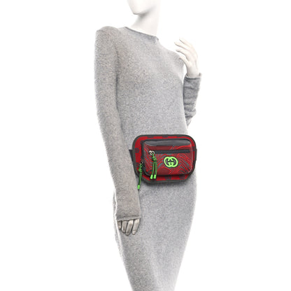 Gucci Jersey GG Monogram All Over Sporty Belt Bag Green Grey Multicolor 2 of 11