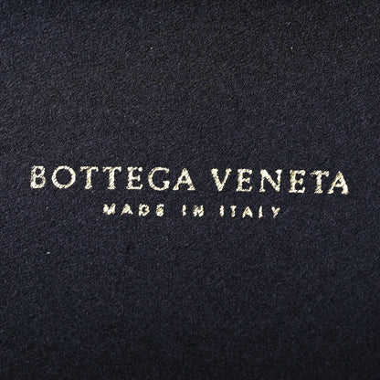 Bottega Veneta Satin Ayers Intrecciato Chain Knot Clutch Black 5 of 8