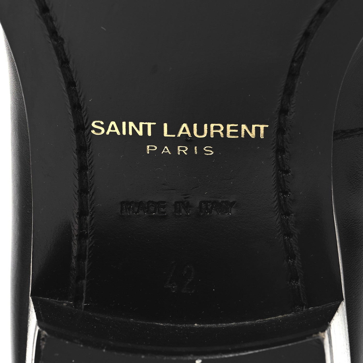 Saint Laurent Calfskin Mens Wyatt 40 Zip Boots 42 Black 8 of 10