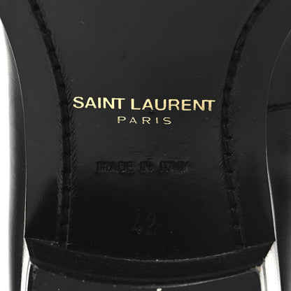 Saint Laurent Calfskin Mens Wyatt 40 Zip Boots 42 Black 8 of 10