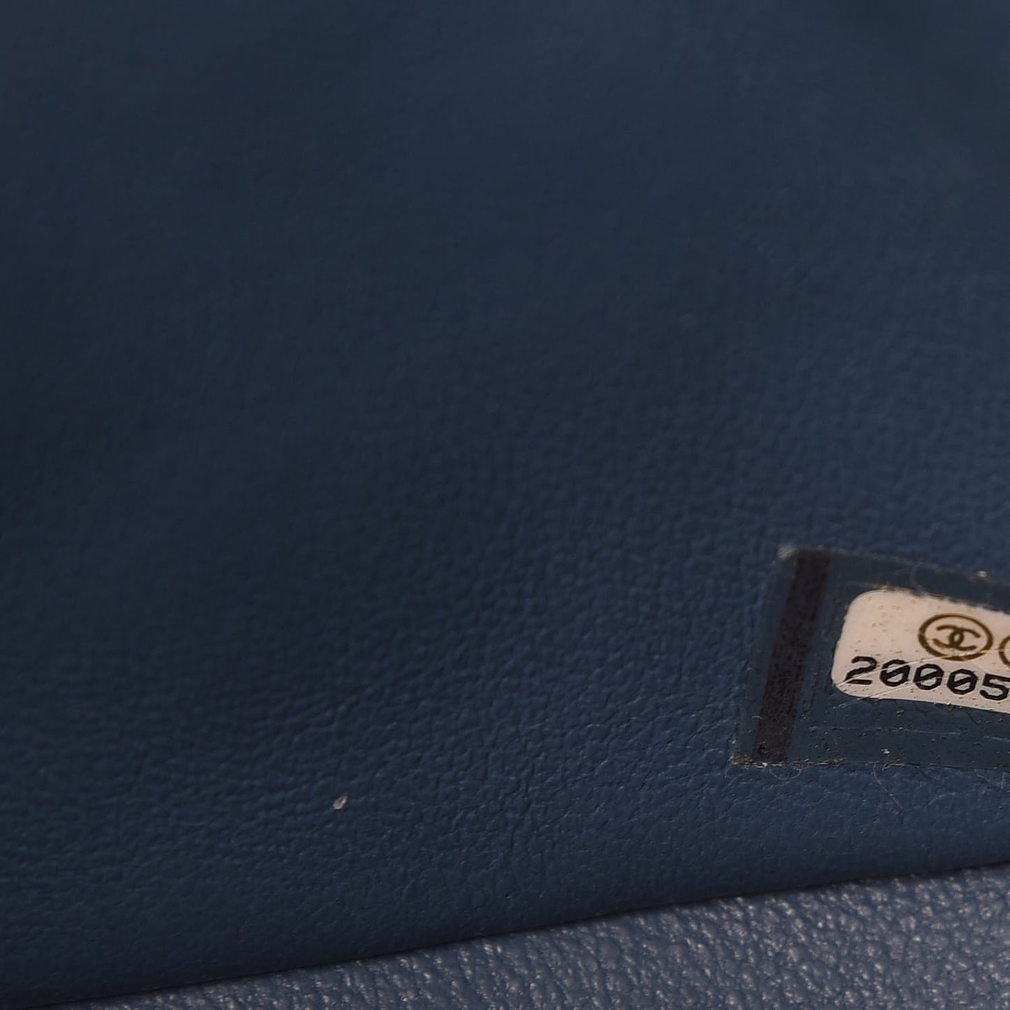 Caviar Quilted Mini Square Flap Blue