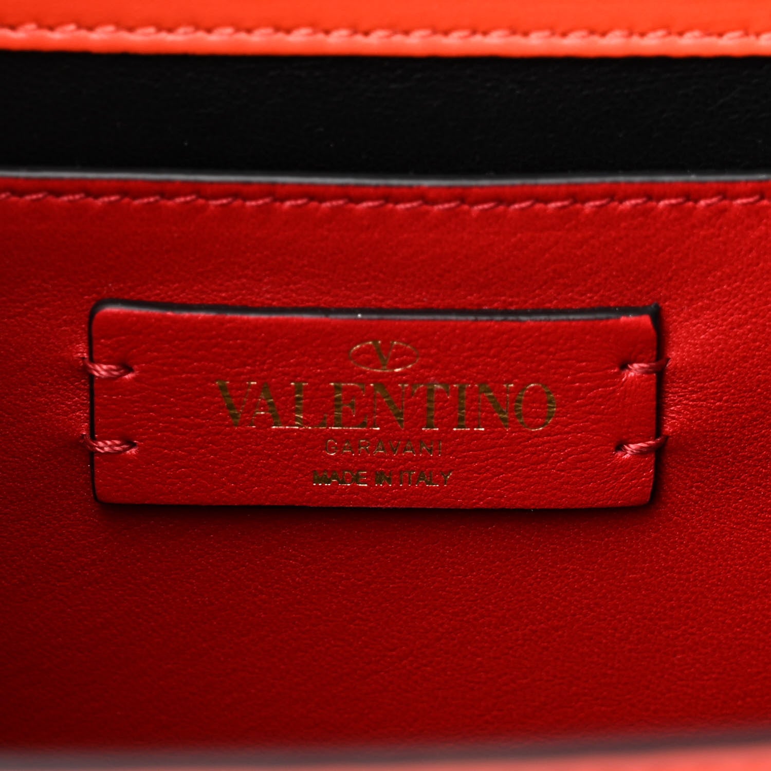 Valentino Garavani VALENTINO GARAVANI Smooth Calfskin Small VSling Shoulder Bag Orange 6 of 9