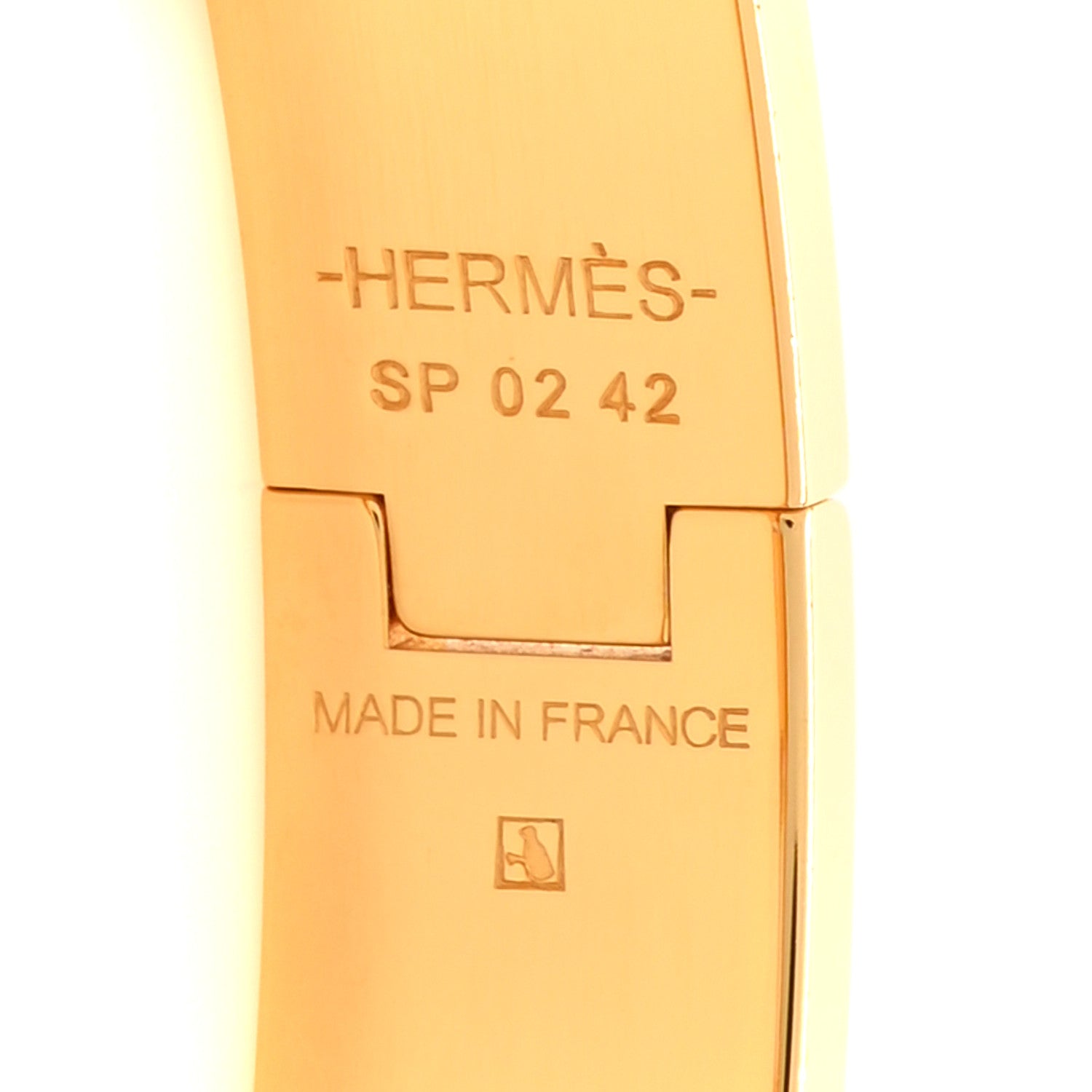Hermes Enamel Narrow Clic Clac H Bracelet GM Black 4 of 5