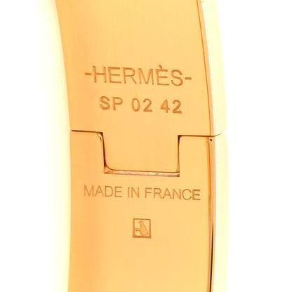 Hermes Enamel Narrow Clic Clac H Bracelet GM Black 4 of 5