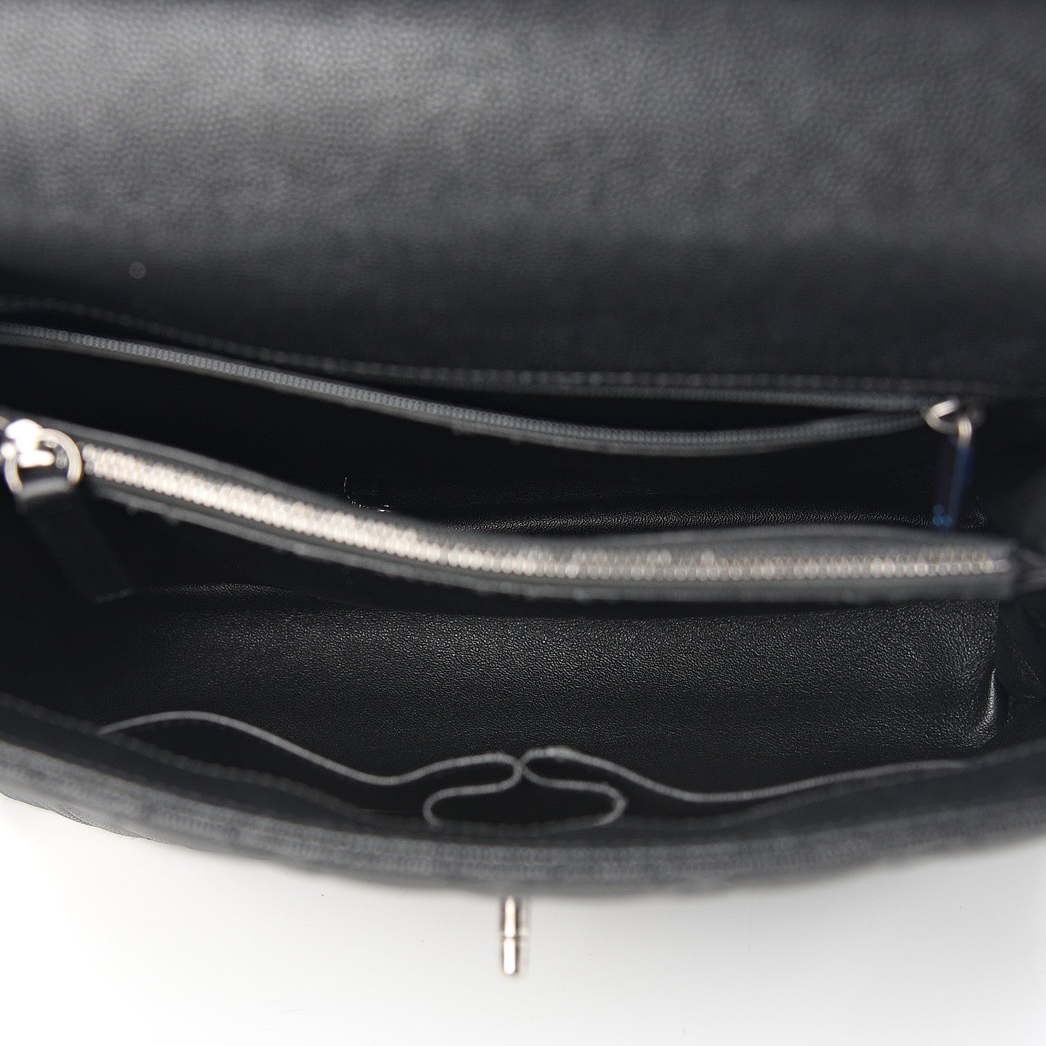 Chanel Caviar Lizard Quilted Large Coco Handle Flap Black 4 of 11