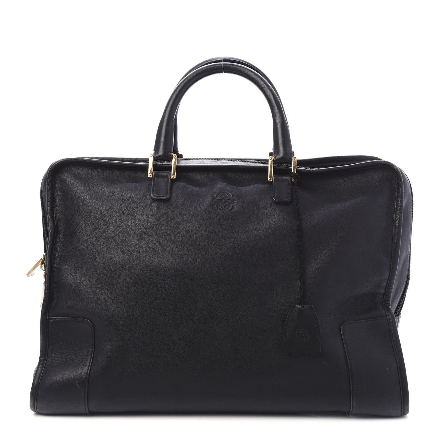 Calfskin Amazona Weekender Tote Black