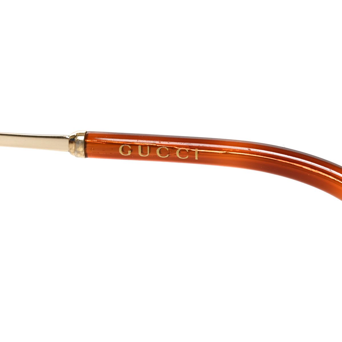 Gucci Web Round Sunglasses GG0206SK Gold 5 of 8