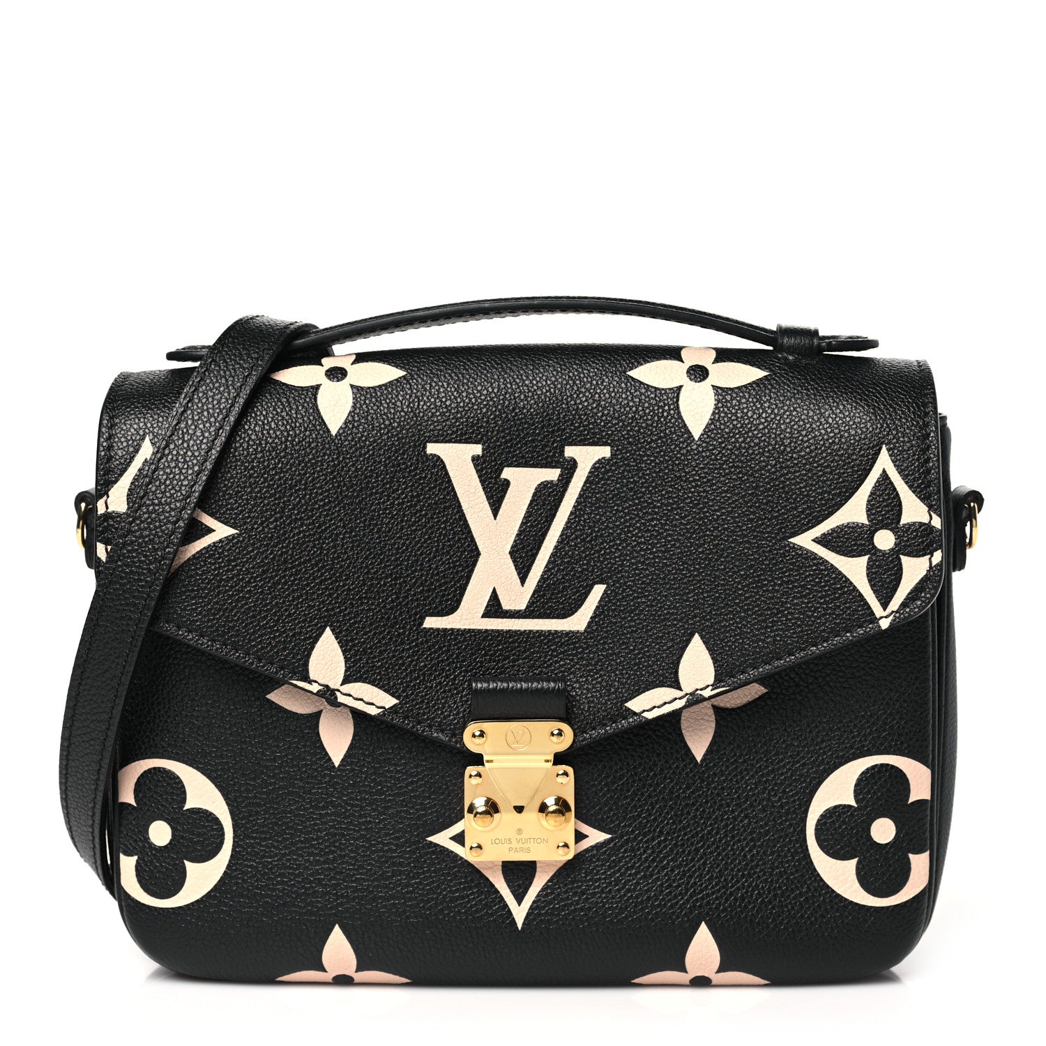 Louis Vuitton Empreinte Monogram Giant Pochette Metis Black Beige 1 of 9