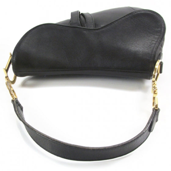 Christian Dior Leather Saddle Bag Black 6 of 11