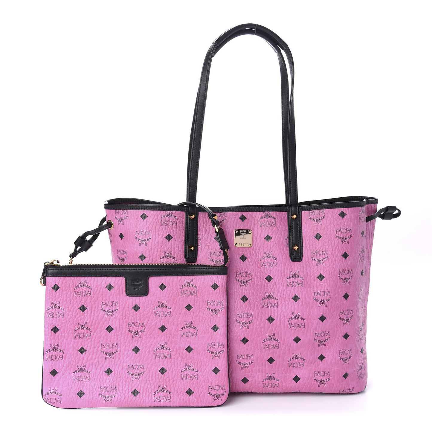 Visetos Medium Liz Reversible Shopper Tote Pink