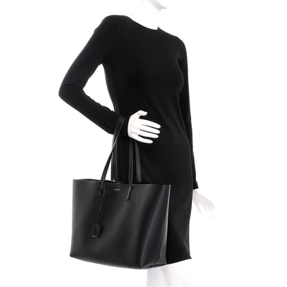 Saint Laurent Calfskin Large Shopping Tote Black 2 of 9