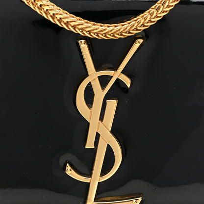 Saint Laurent Patent Small Classic Monogram Kate Tassel Satchel Black 7 of 9