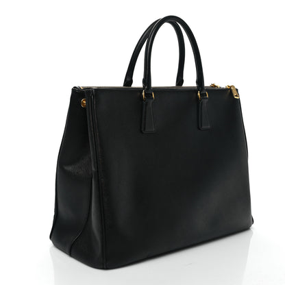 Prada Saffiano Large Galleria Double Zip Tote Black 3 of 10