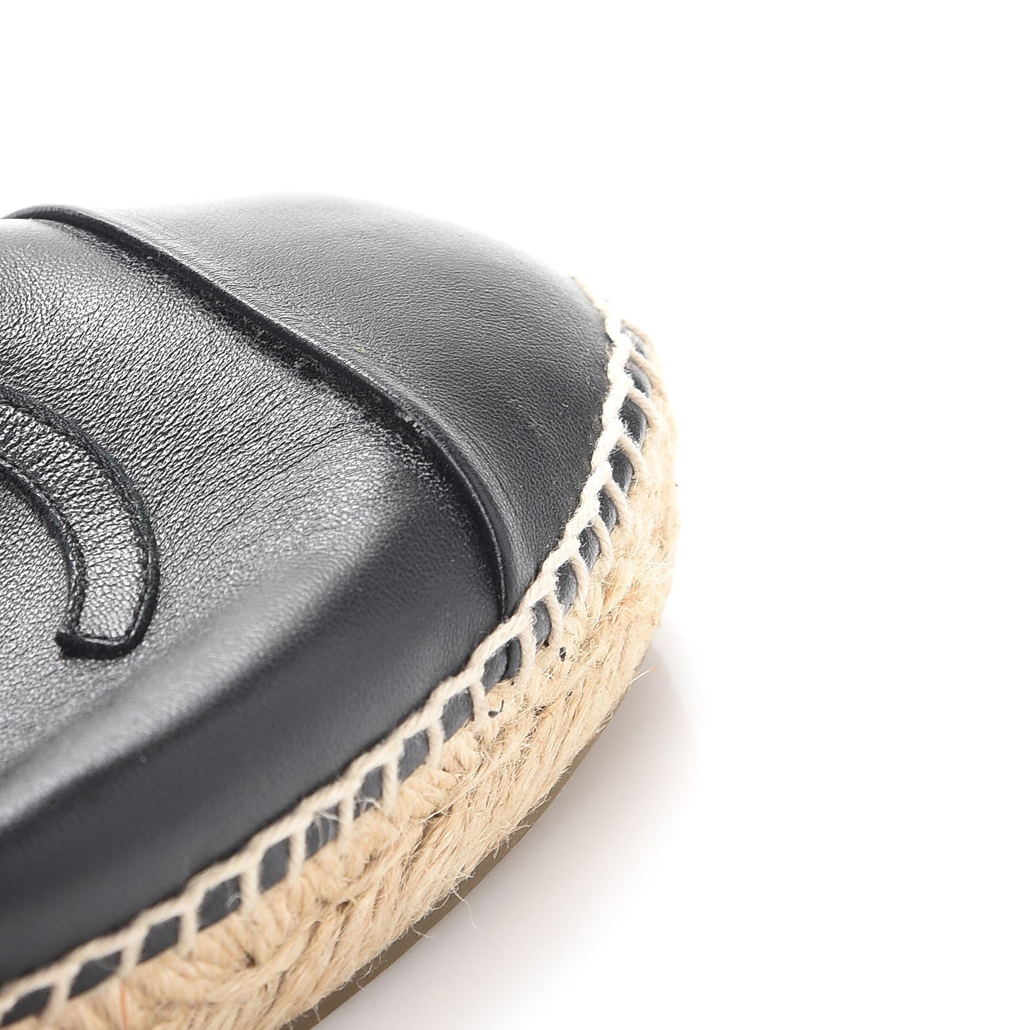 Chanel Lambskin CC Espadrilles 38 Black 12 of 17