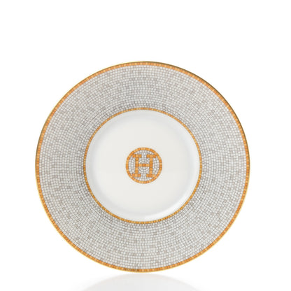 Hermes Porcelain 24 Gold Mosaique Teapot Cup Set Gold 9 of 12