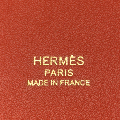 Hermes Swift Epsom Pocket Kelly Shoulder Strap Terre Battue Capucine 3 of 7
