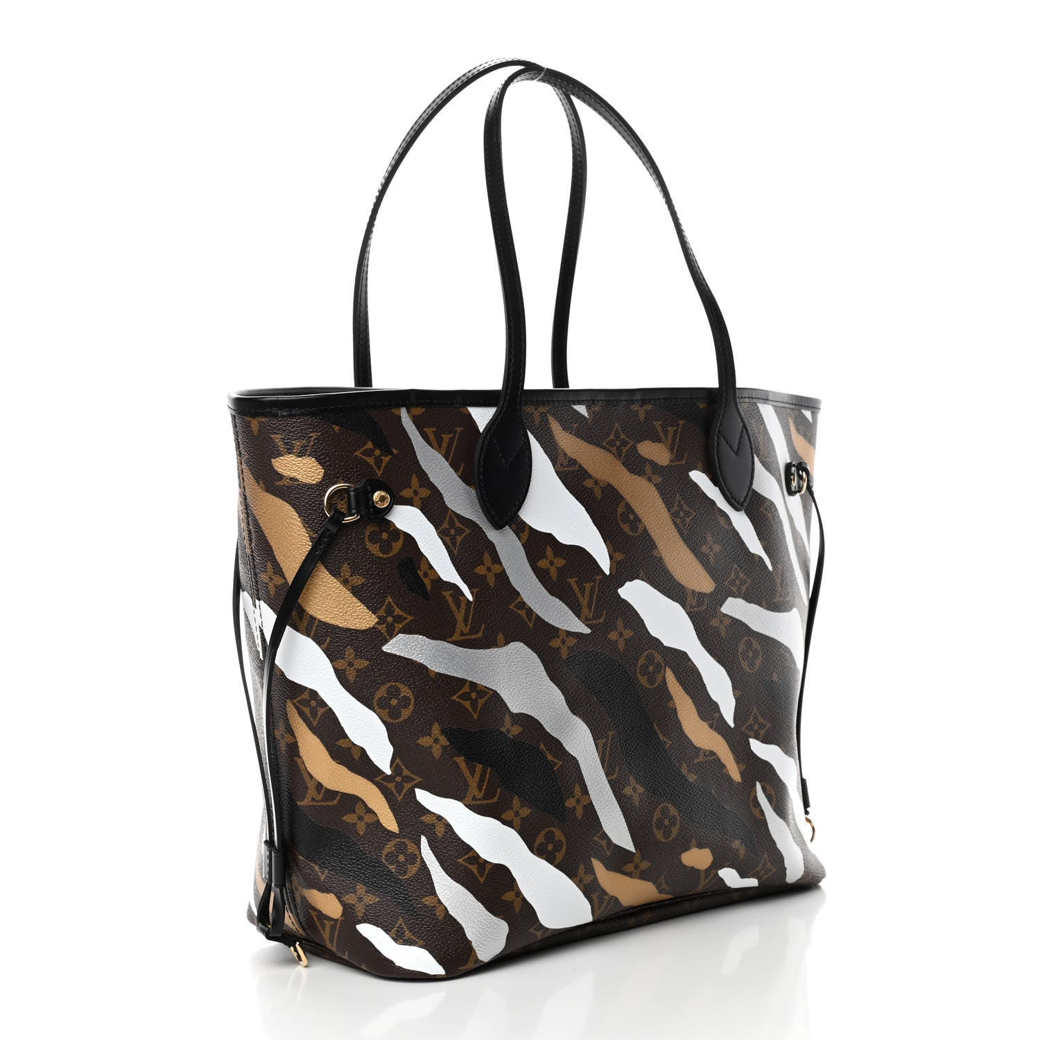 Louis Vuitton X LOL Monogram Neverfull MM Gold Silver 2 of 4