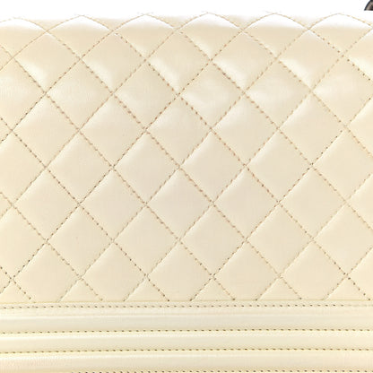 Chanel Lambskin Quilted Medium Boy Flap White 12 of 17