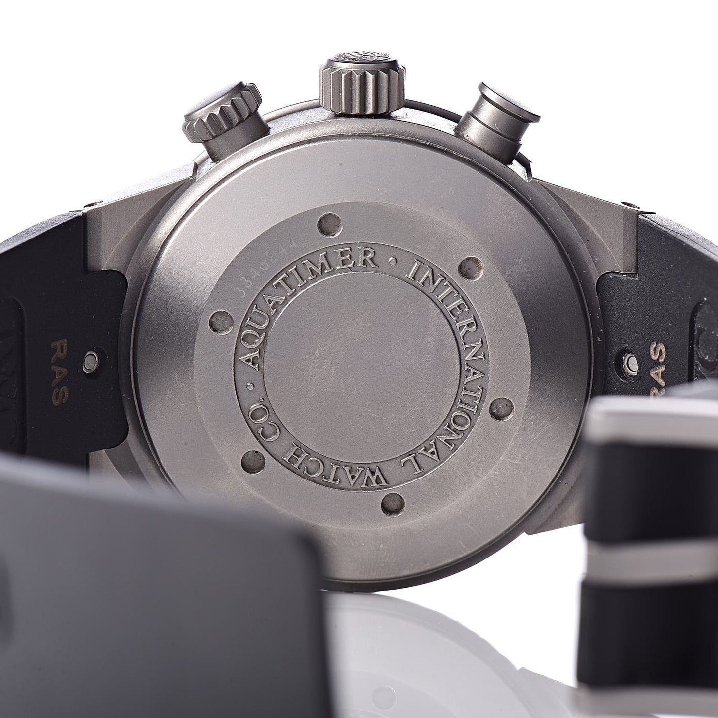 Titanium Rubber 42mm Aquatimer Chronograph Automatic Watch Black IW371918
