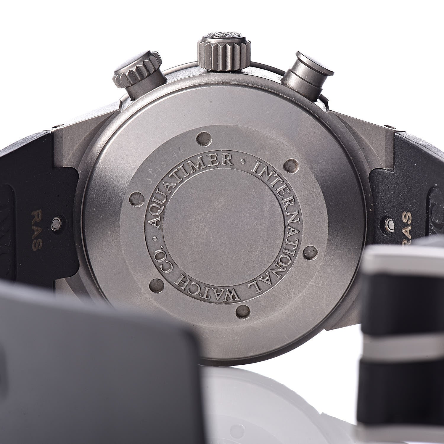 IWC Titanium Rubber 42mm Aquatimer Chronograph Automatic Watch Black IW371918 5 of 9