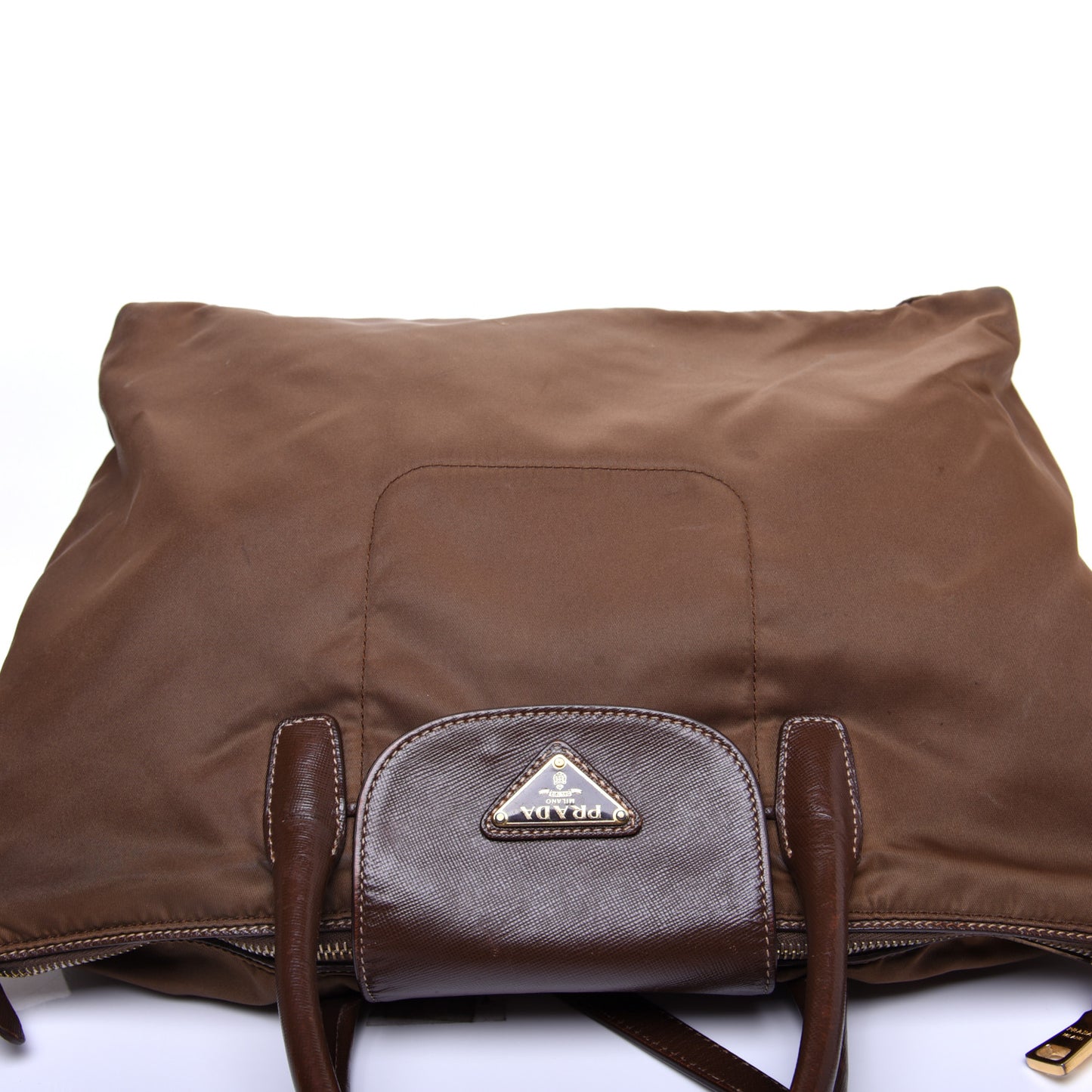 Saffiano Tessuto Nylon Tote Corinto