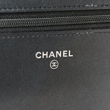 Chanel Caviar Quilted Vintage Mademoiselle Wallet On Chain WOC Black 6 of 20