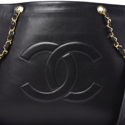 Chanel Lambskin CC Tote Black 10 of 10