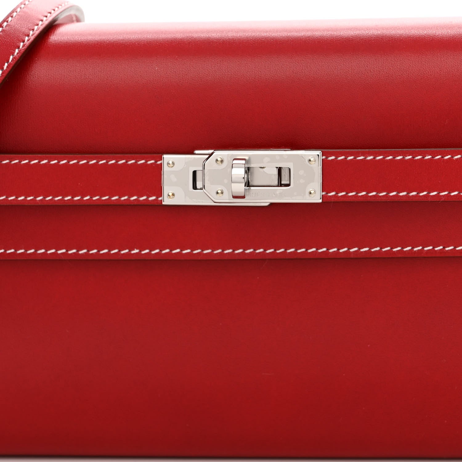 Hermes Box Kelly Wallet To Go Rock Rouge Piment 8 of 10