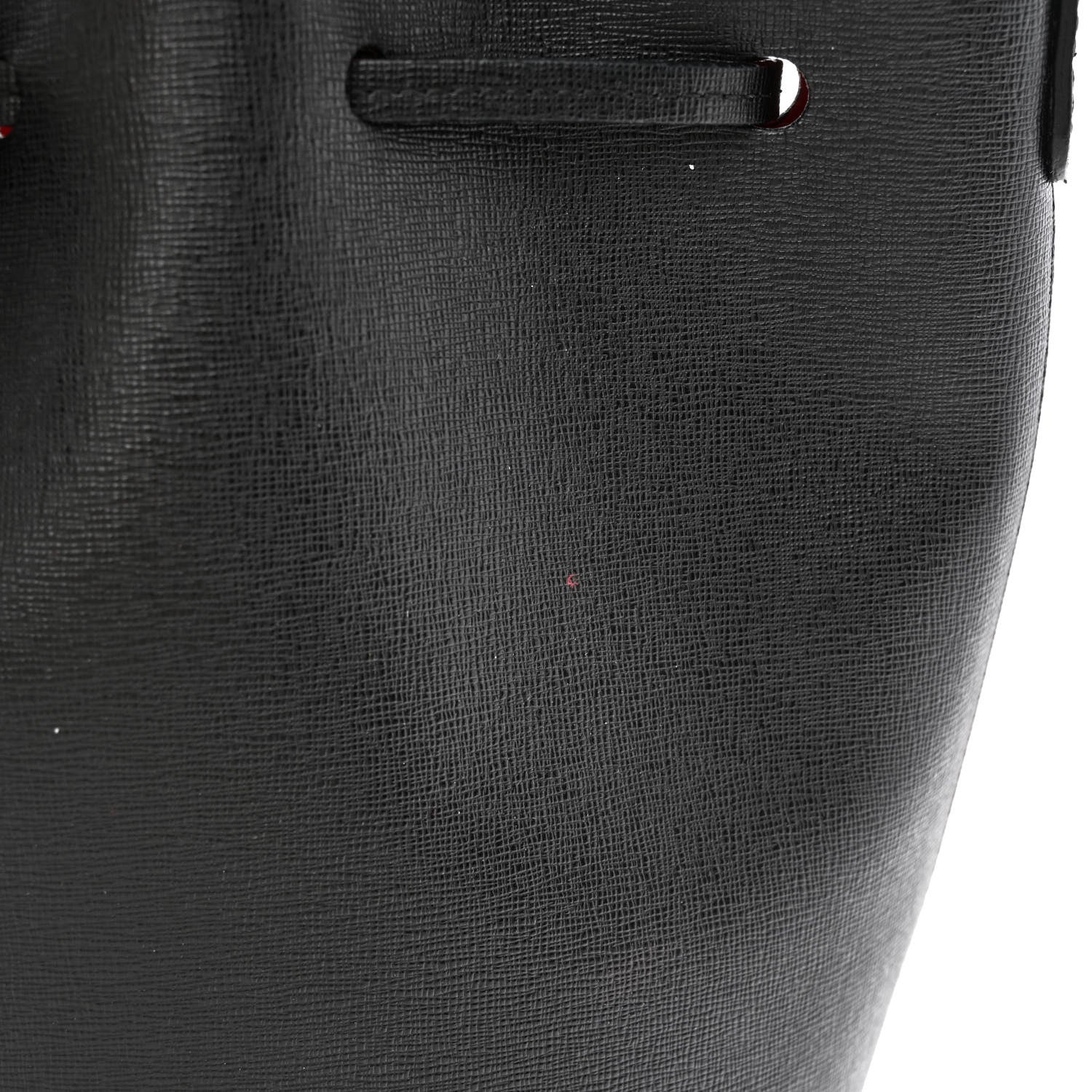 Mansur Gavriel Saffiano Bucket Bag Black Flamma 12 of 15