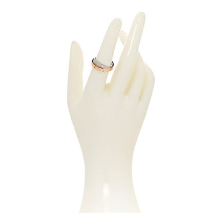 Cartier 18K Pink White Gold 6 Diamond LOVE Ring 52 6 2 of 5