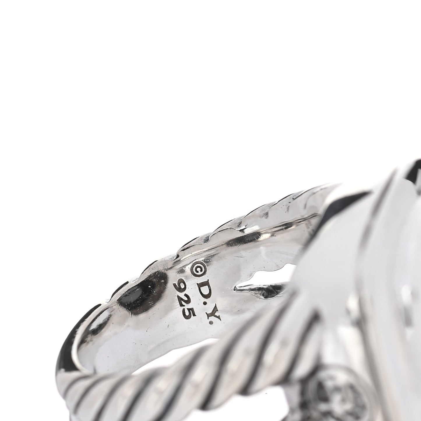Sterling Silver Hematine 14mm Albion Ring 52 6