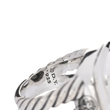 David Yurman Sterling Silver Hematine 14mm Albion Ring 52 6 5 of 6
