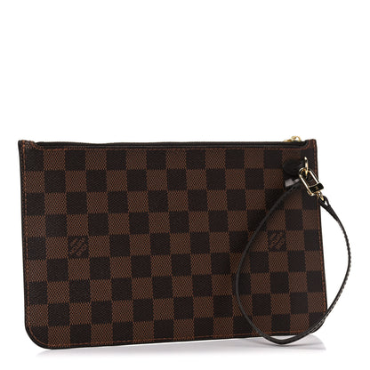 Louis Vuitton Damier Ebene Neverfull MM GM Pochette 3 of 9