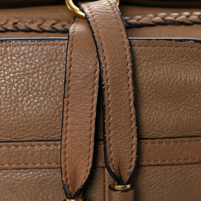 Chloe Calfskin Braided Medium Marcie Satchel Nut 17 of 28