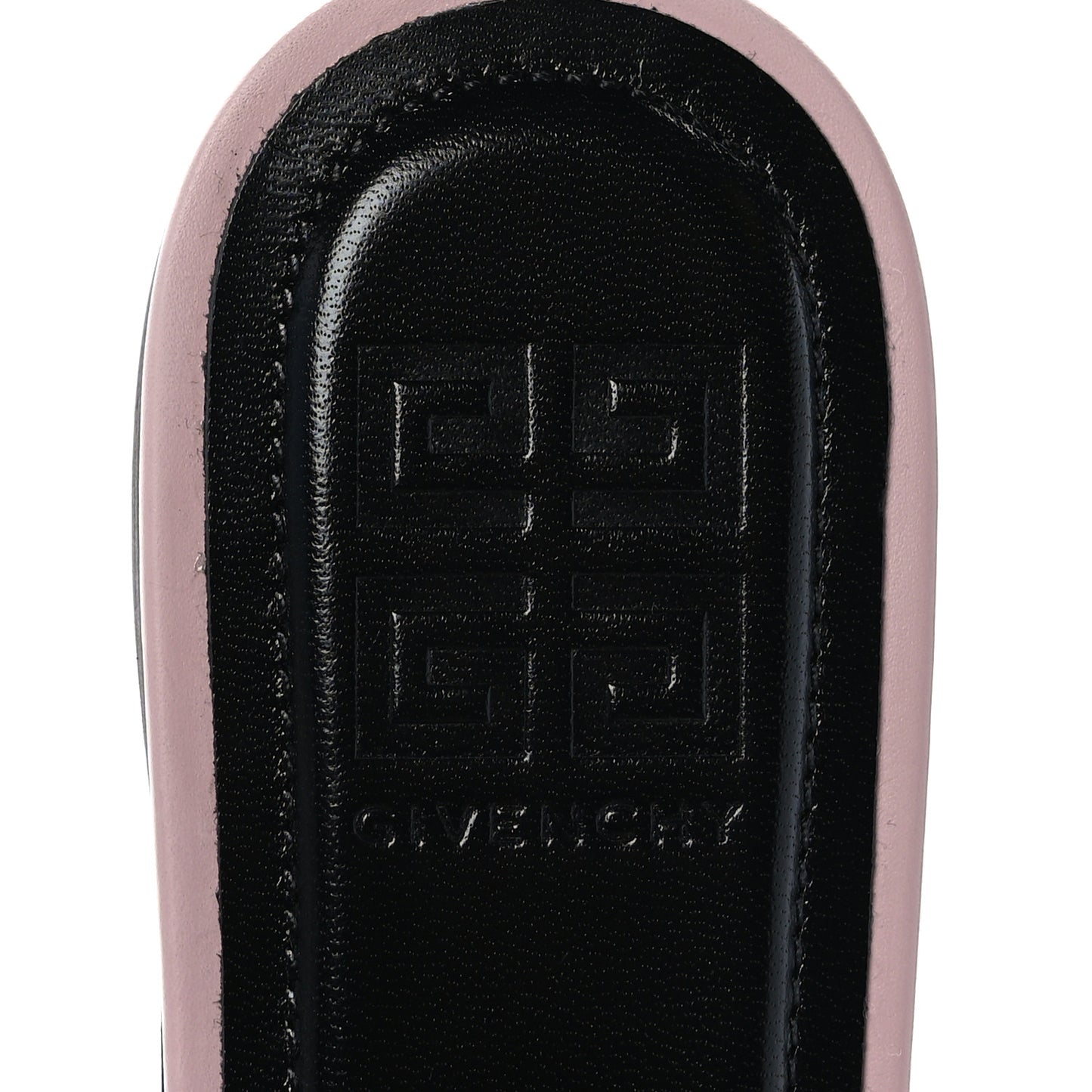 Calfskin Bedford Logo Mule Slides 36 Pink