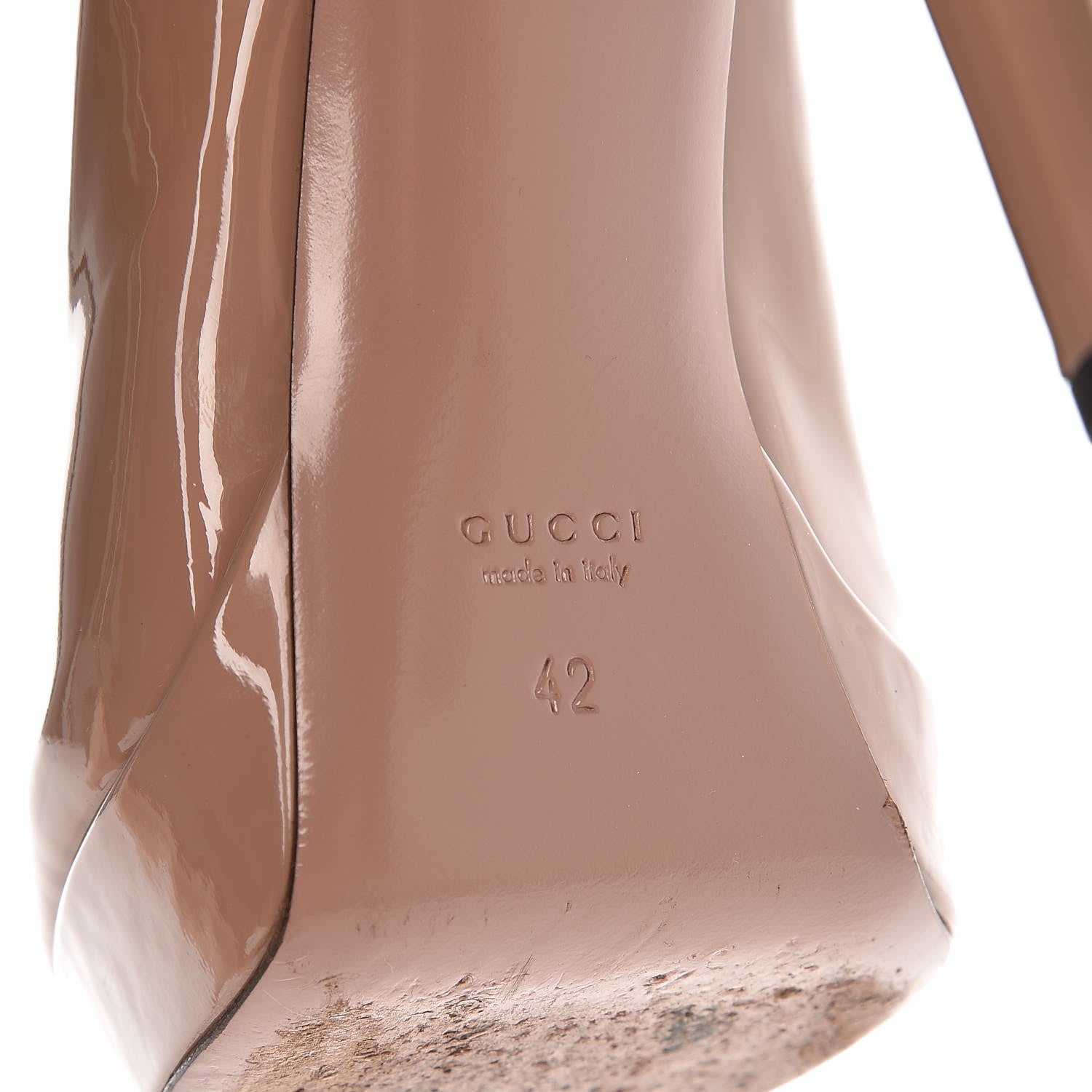 Gucci Vernice Lisbeth Platform Pumps 42 Nude 8 of 13