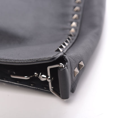 Valentino Garavani Calfskin Large Rockstud All Over Flip-Lock Messenger Bag Black 18 of 20