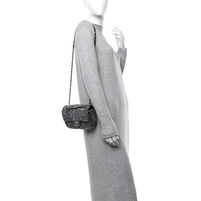 Chanel Sequin Small Single Flap Silver 2 of 10