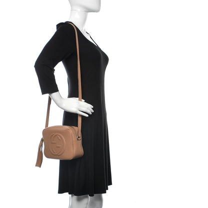 Gucci Pebbled Calfskin Small Soho Disco Bag Camelia 2 of 12