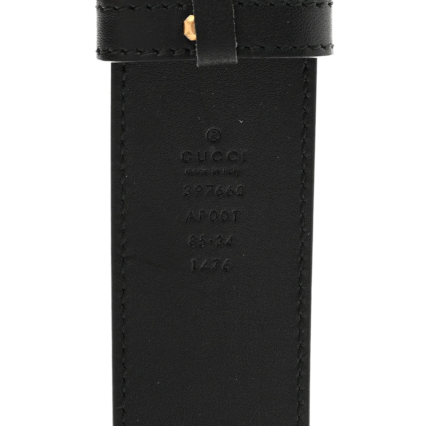 Calfskin Double G 40mm Belt 85 34 Black