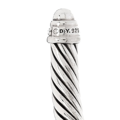 David Yurman Sterling Silver Diamond 5mm Cable Classics Dome Bracelet 3 of 3