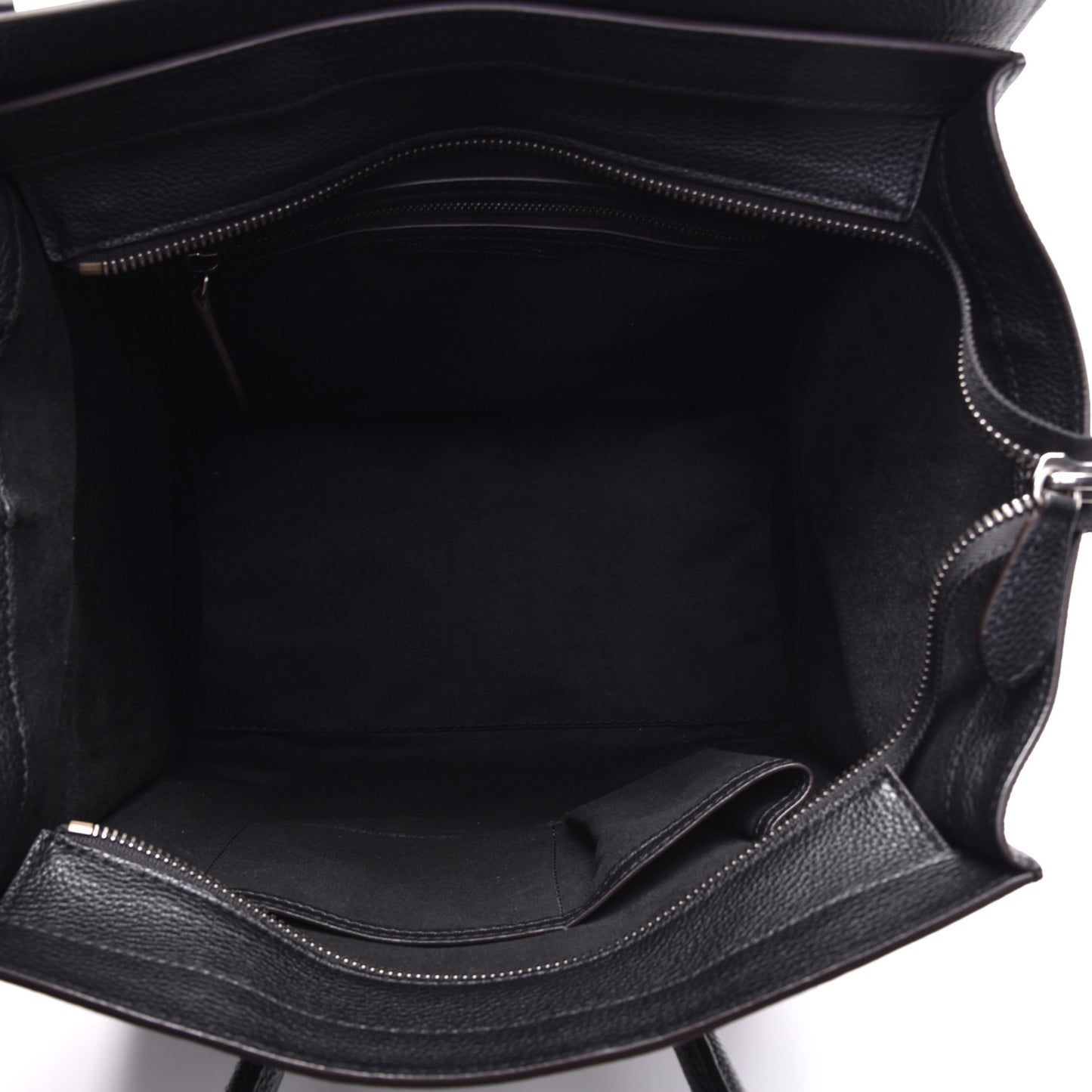 Drummed Calfskin Mini Luggage Black