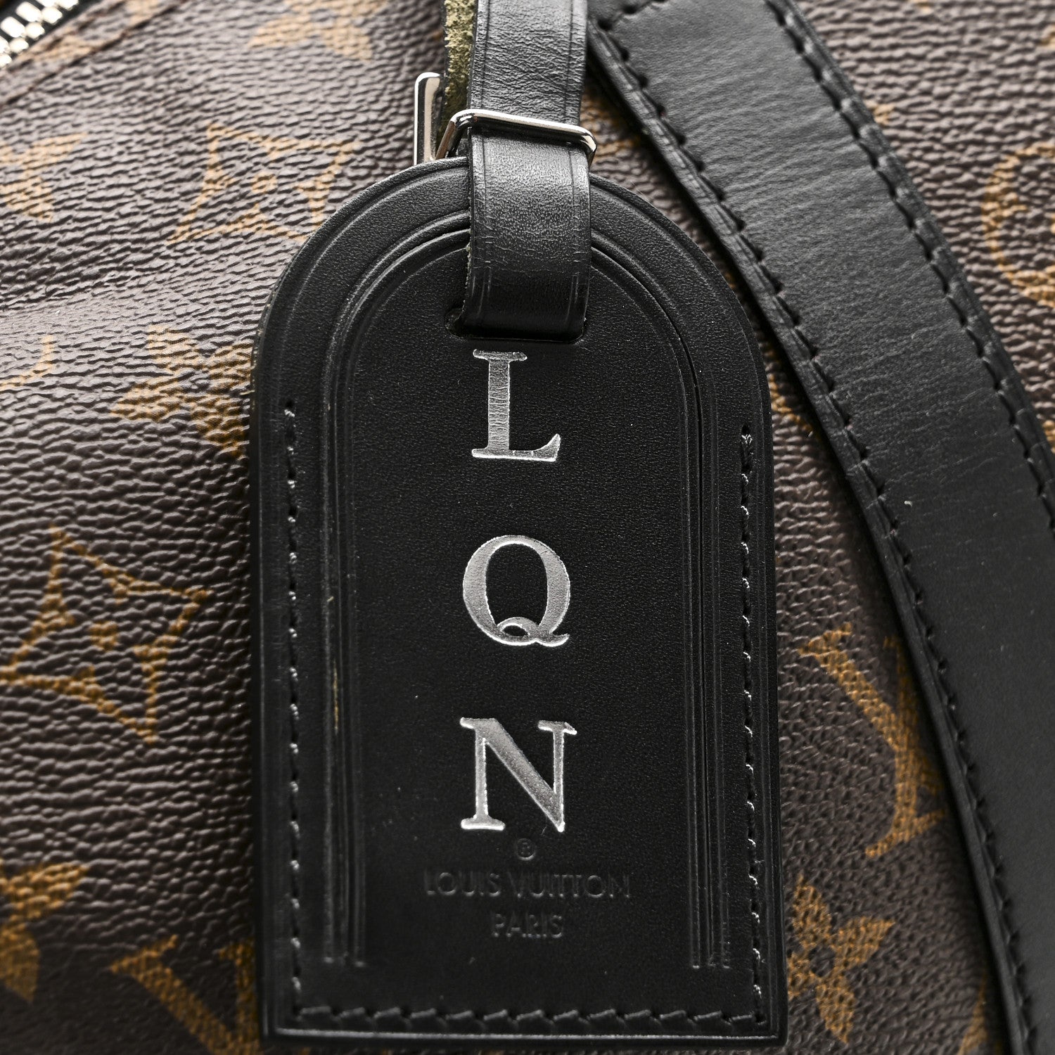 Louis Vuitton Monogram Macassar Keepall Bandouliere 55 9 of 10