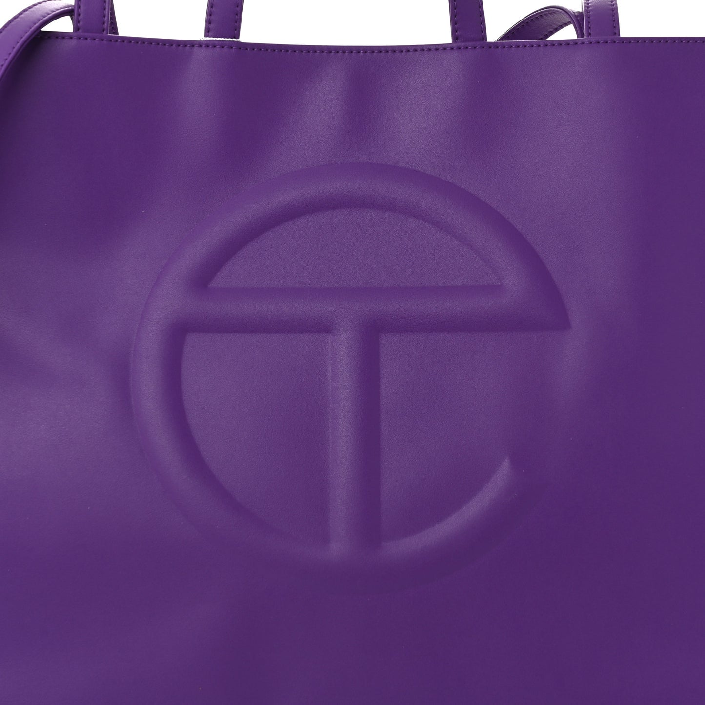 Vegan Leather Large Shopping Bag Grape