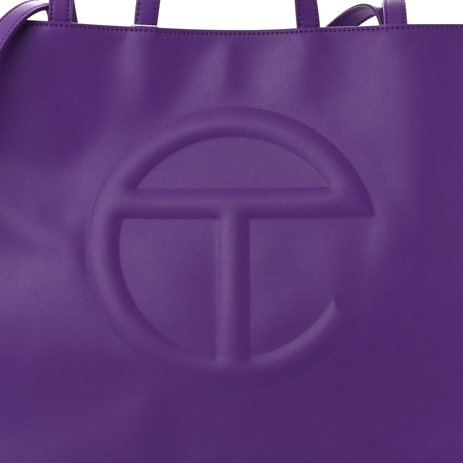 Telfar Vegan Leather Large Shopping Bag Grape 8 of 10