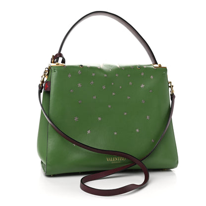 Valentino Garavani Calfskin Enchanted Wonderland My Rockstud Frame Bag Green 3 of 8