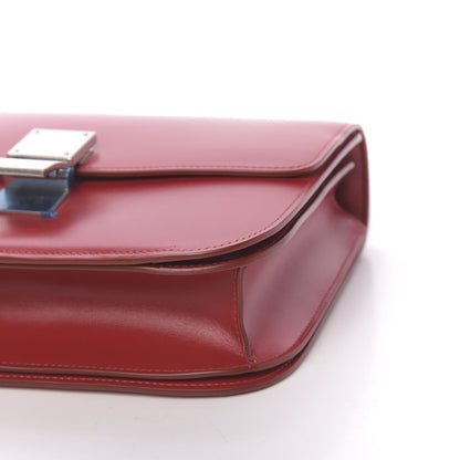 Celine Box Calfskin Medium Classic Box Flap Bag Red 9 of 14