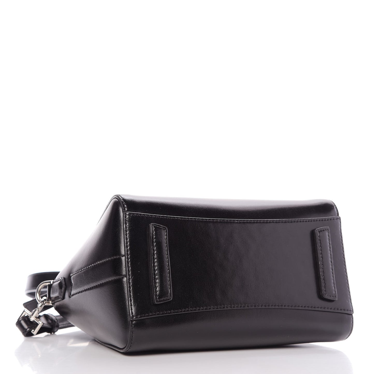 Shiny Lord Calfskin Mini Antigona Black