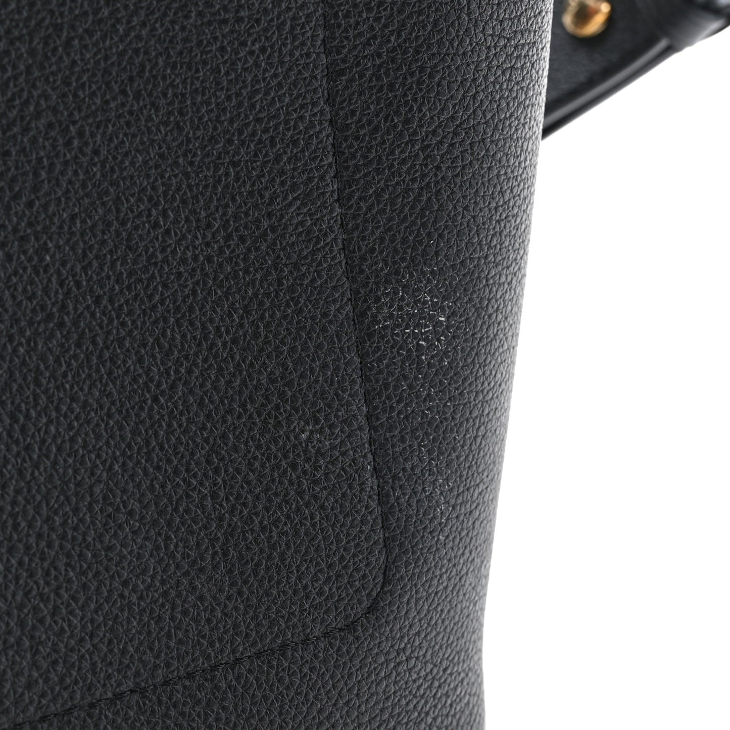 Calfskin Lock and Walk Bucket Black